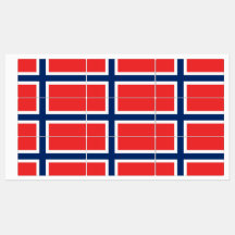 Etiquetas Patrióticas com pavilhão da Noruega