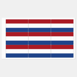 Etiquetas Patrióticas com pavilhão dos Países Baix