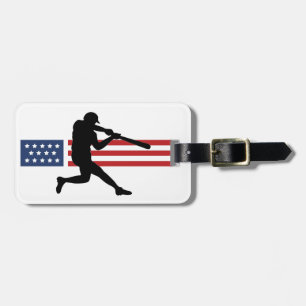 Etiquetas Patrióticas de Design de Baseball