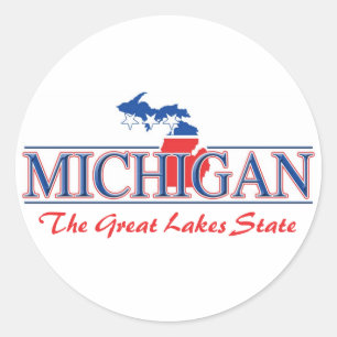 Etiquetas patrióticas de Michigan