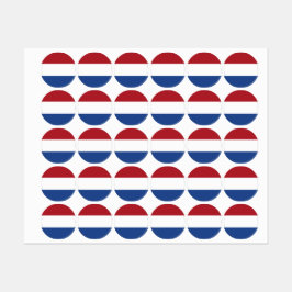 Etiquetas pavilhão neerlandês