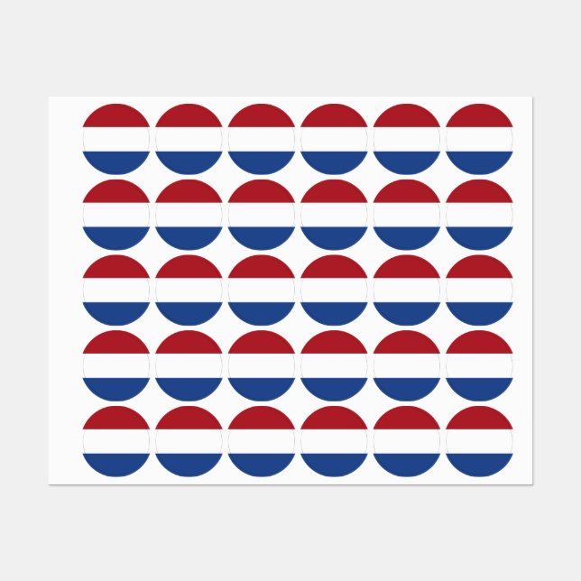 Etiquetas pavilhão neerlandês (Folha)