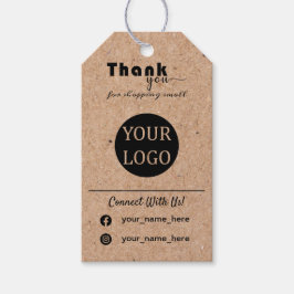 Etiquetas Penduradas Personalizadas Kraft, Etiquet
