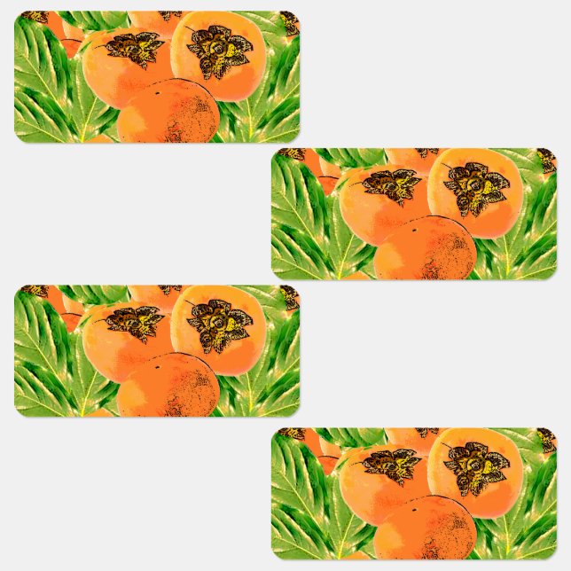 Etiquetas Persimmon (kaki) (Grupo)