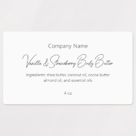 Etiquetas Personalização de Beleza Elegante Simples Moderna