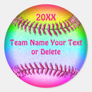 Etiquetas personalizadas bonitos super do softball