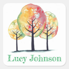 Etiquetas personalizadas coloridas