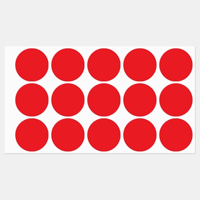 Etiquetas Personalizadas com Monograma Vermelho (Folha)