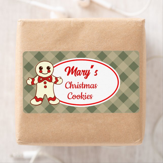 Etiquetas Personalizadas de Biscoitos de Natal (Insitu)