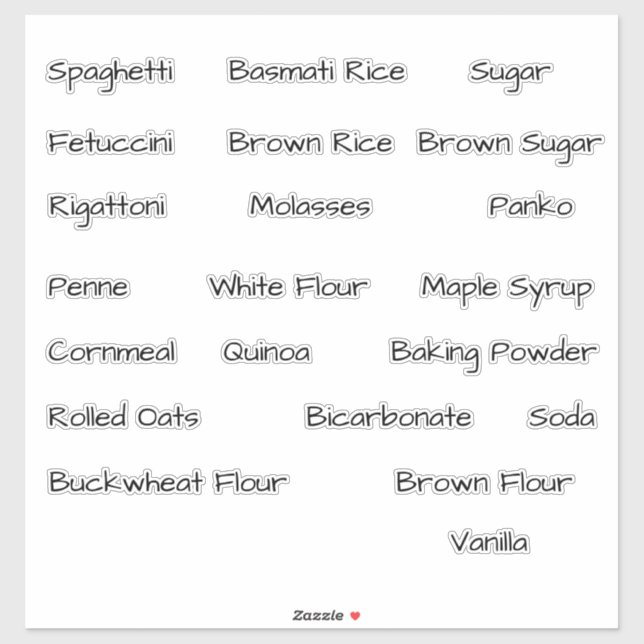 Etiquetas Personalizadas de Canister de Armazename (Folha)