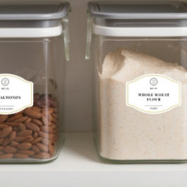 Etiquetas Personalizadas de Logotipo Branco para D