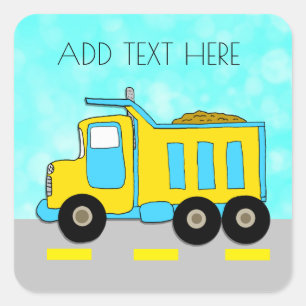 Etiquetas personalizadas do caminhão