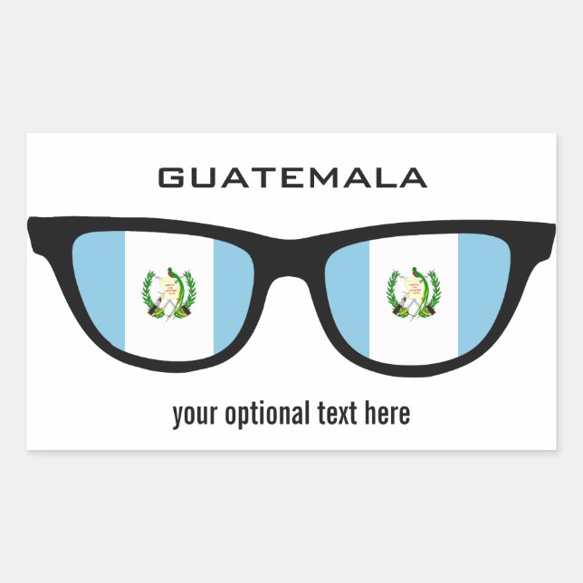 Etiquetas personalizadas do Guatemala Shades (Frente)