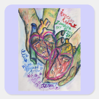 Etiquetas Personalizadas do Poema de Amor Zombie