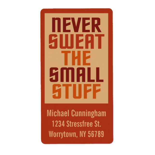 Etiquetas personalizadas motivacionais (Frente)