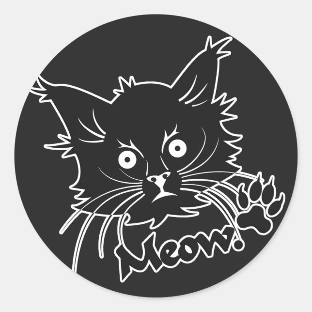 Etiquetas personalizadas para gatos pretos (Frente)