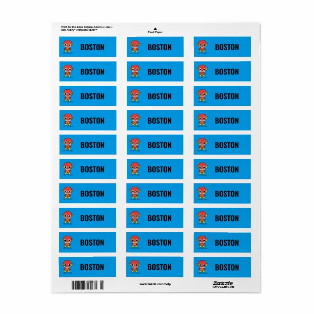 Etiquetas Personalizadas para Mini Flash Kids (Folha completa)