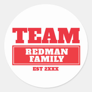 Etiquetas personalizadas vermelho da família da