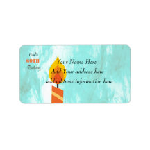 Etiquetas personalizáveis de 60° aniversário de de