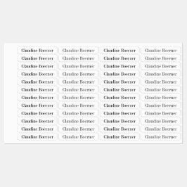 Etiquetas personalizáveis para Tecidos ou artistas