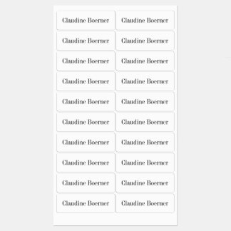 Etiquetas personalizáveis para Tecidos ou artistas