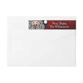 Etiquetas Personalized Merry Christmas Santa Return Address