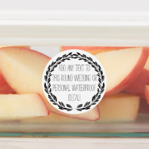 Etiquetas Personalizou todo o círculo do texto redondo