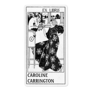 Etiquetas pessoais do Bookplate do vintage