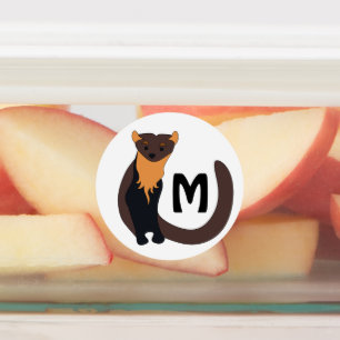 Etiquetas Pine Marten Monogramo