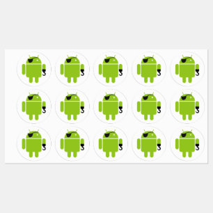 Etiquetas Piratas Android Robot