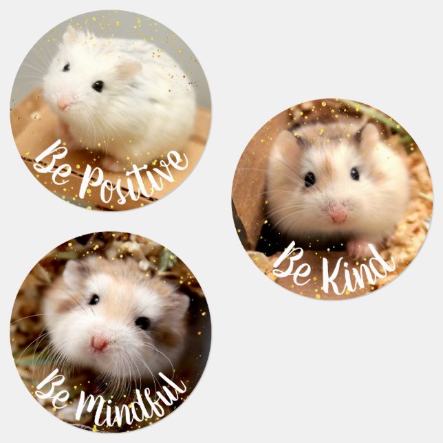 Etiquetas Positividade - Hammyville Cute Hamsters (Grupo)