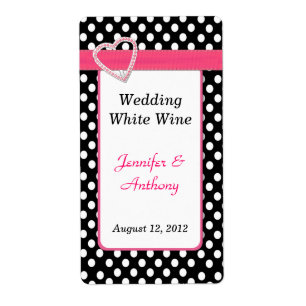 Etiquetas pretas & brancas bonito do vinho do