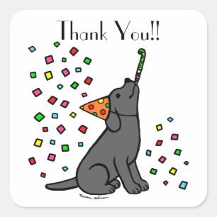 Etiquetas pretas da festa de aniversário de