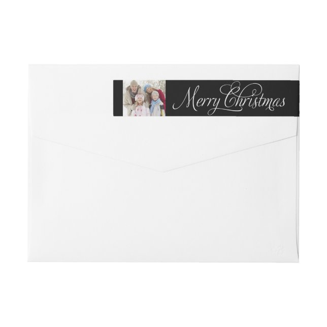 Etiquetas Preto da foto | do Natal (Verso)