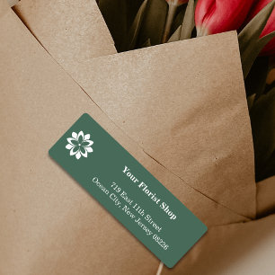 Etiquetas Produto Compro verde-florista minimalista
