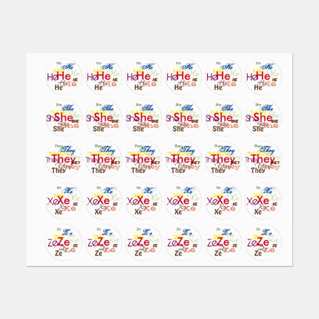 Etiquetas Pronounes por toda parte (Folha)