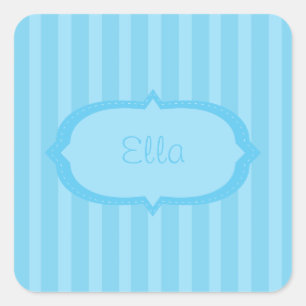 Etiquetas quadradas personalizadas das listras