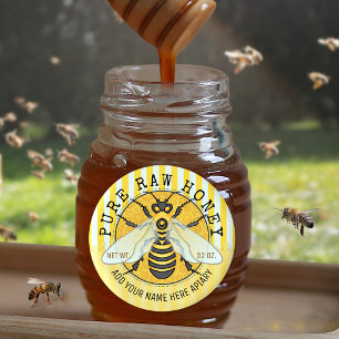 Etiquetas Querida Jar Honeybee Honeycomb Bee Apiary Business