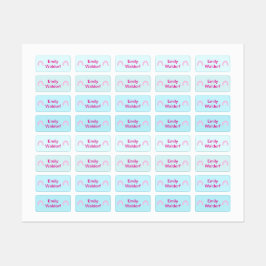 Etiquetas Rainbow Design Kids' Name Clothing School Labels