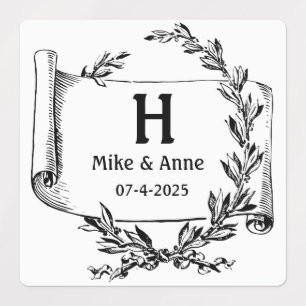 Etiquetas Ramais Monogramas e Papiro