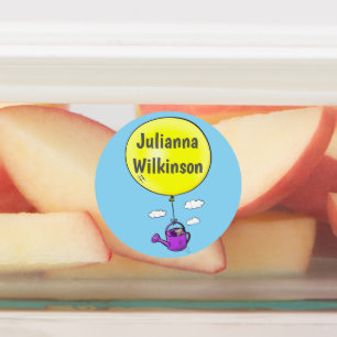 Etiquetas Rato bonito com desenho personalizado de balão