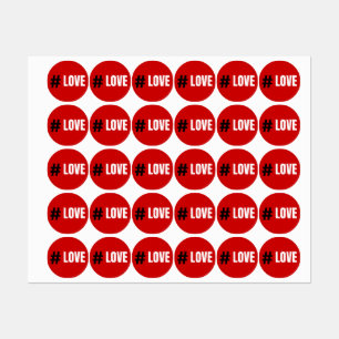 Etiquetas Red Love 2024