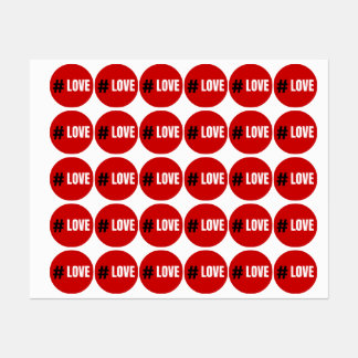 Etiquetas Red Love 2024