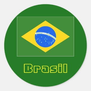 Etiquetas redondas 4 de Brasil