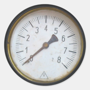 Etiquetas redondas antigas do seletor do calibre