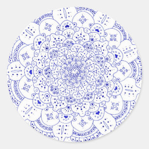 Etiquetas redondas da mandala 5