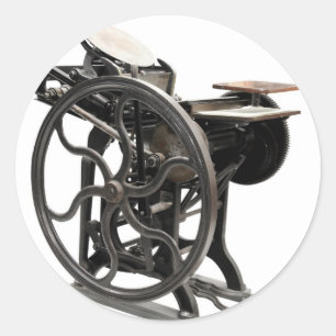 etiquetas redondas da máquina da tipografia