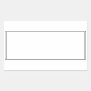 Etiquetas retangulares de vazio de borda preta de