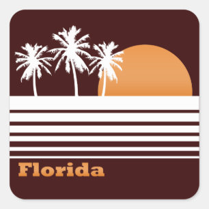 Etiquetas retros de Florida