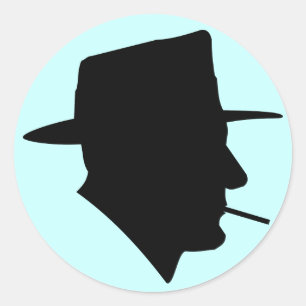 Etiquetas retros do gângster